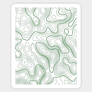 topoghraphic lignes pattern Sticker